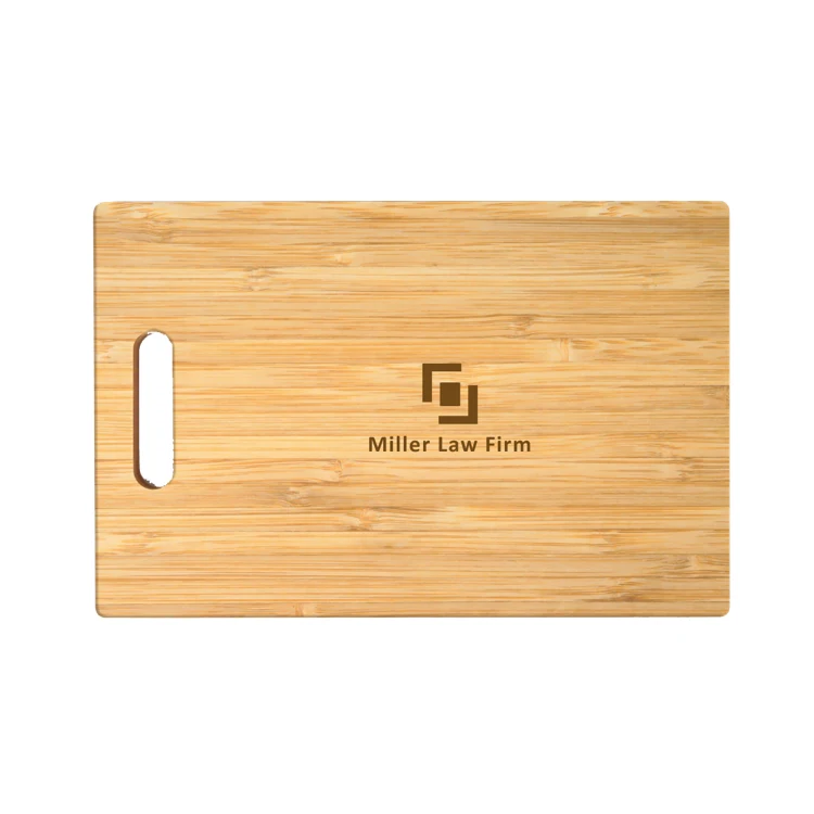 16" Rectangle Bamboo Cutting Board with Handle 1