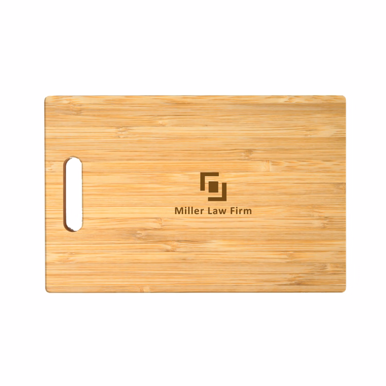 16" Rectangle Bamboo Cutting Board with Handle