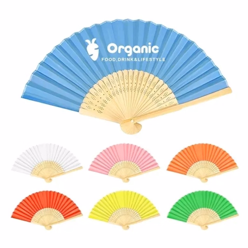 Elegant Bamboo Hand Fan - Portable & Foldable