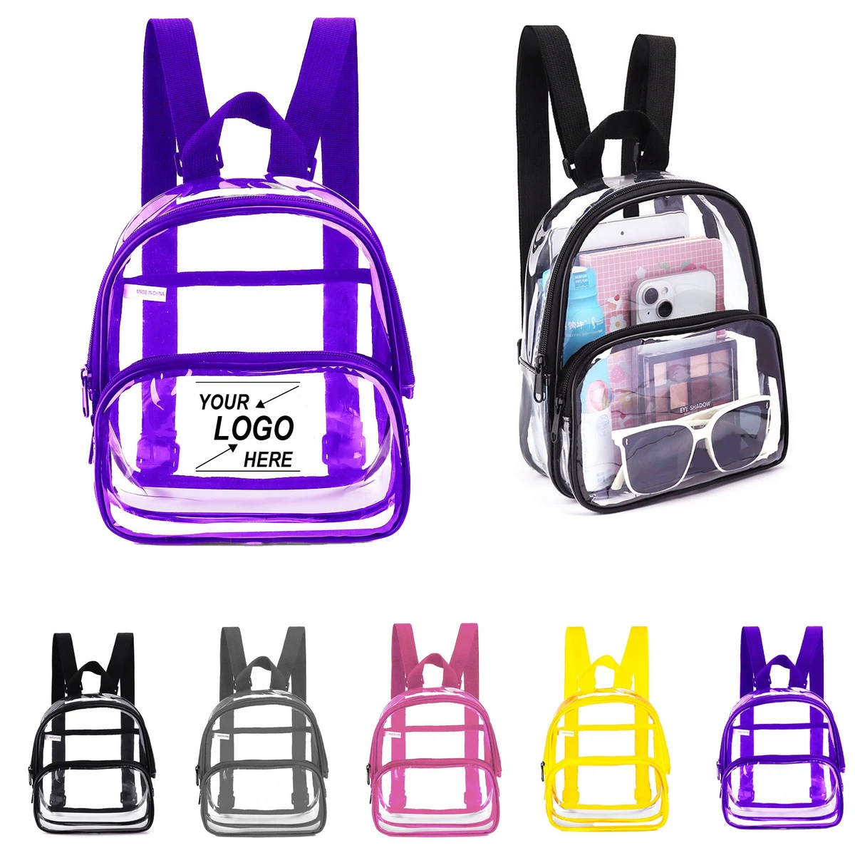 Clear Heavy Duty Security Backpack 1