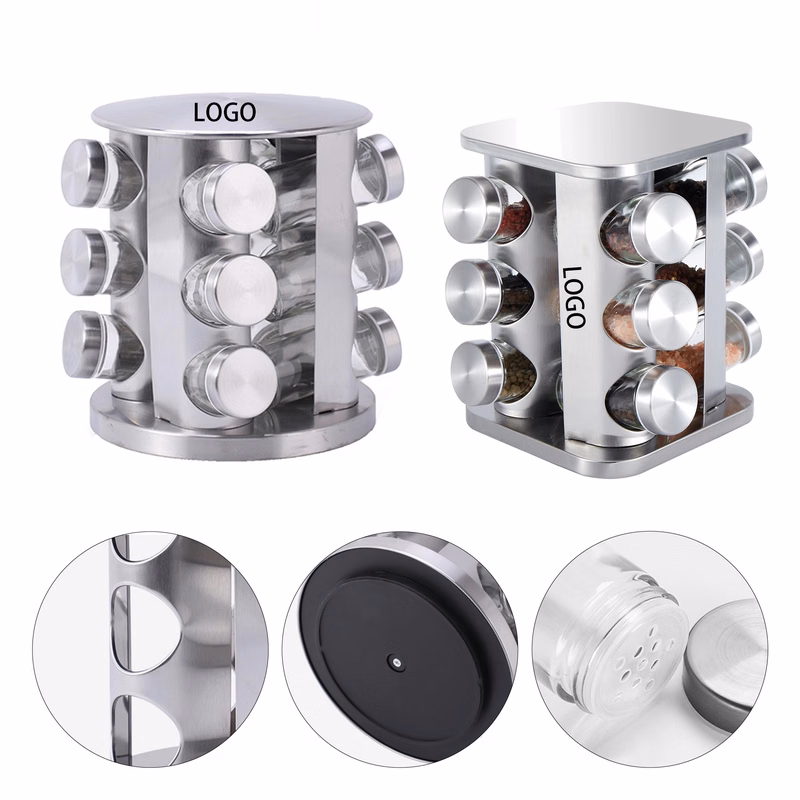 12-Jar Revolving Countertop Spice Rack