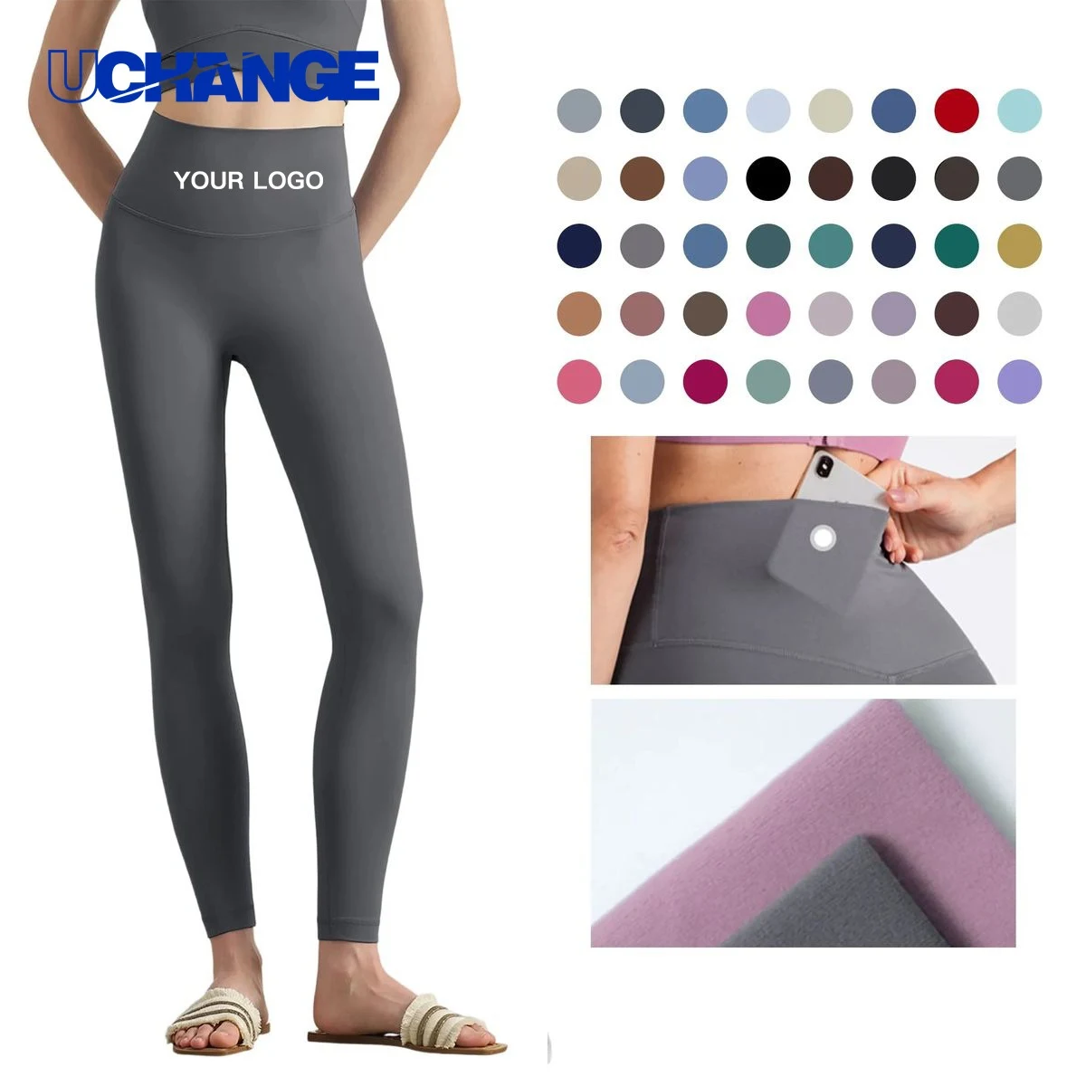 Athletic Leggings with Four Way Stretch for Workouts 1