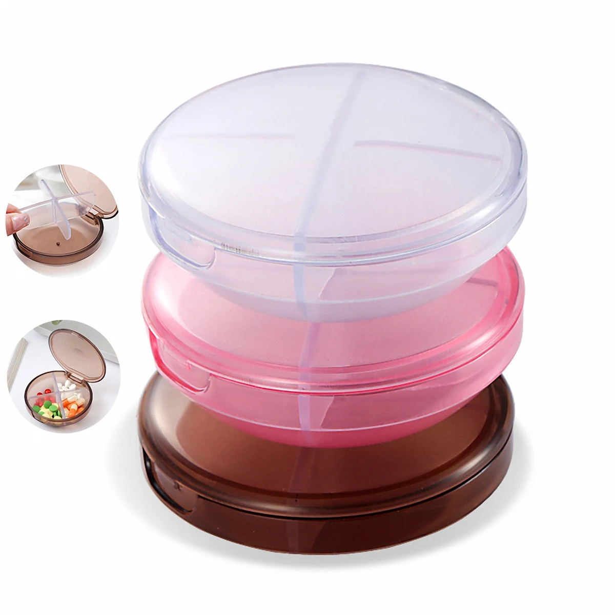 4-Section Round Pill Organizer 1