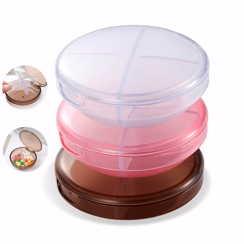 4-Section Round Pill Organizer