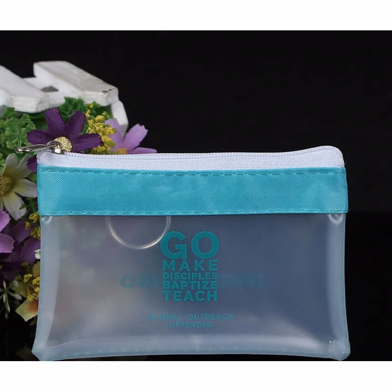 Translucent Zippered Coin Pouch