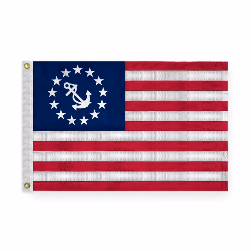 Deluxe Yacht Flag - USA Yacht Ensigns