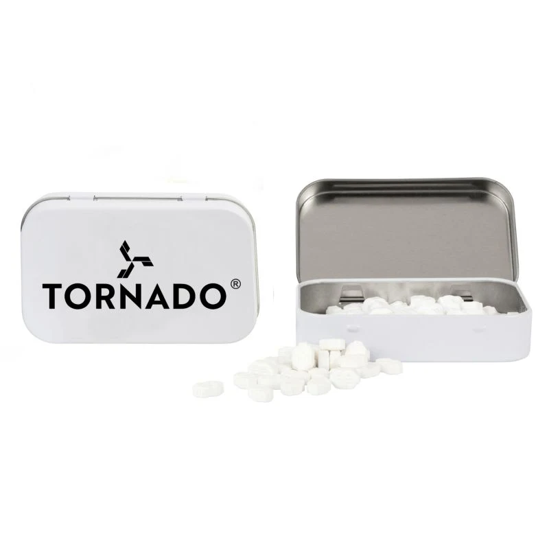 Rectangular Tin with Dollar Sign Shaped Mints 1