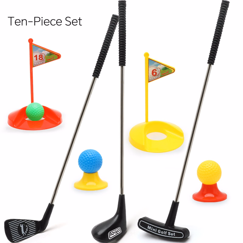 10PCS Mini Plastic Indoor Outdoor Kids Golf Set