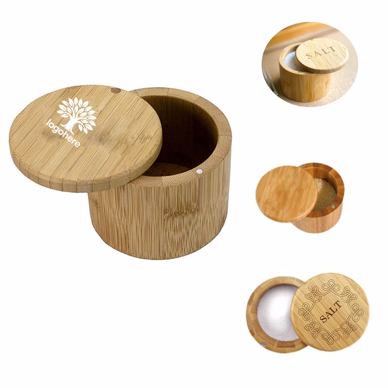 Natural Bamboo Seasoning Container