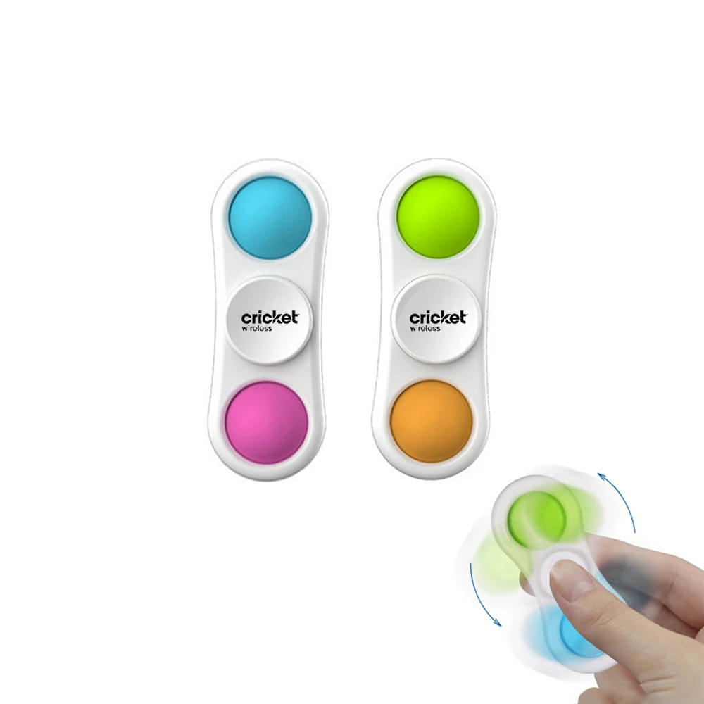Two Fingers Bubble Fidget Spinner Toys 1