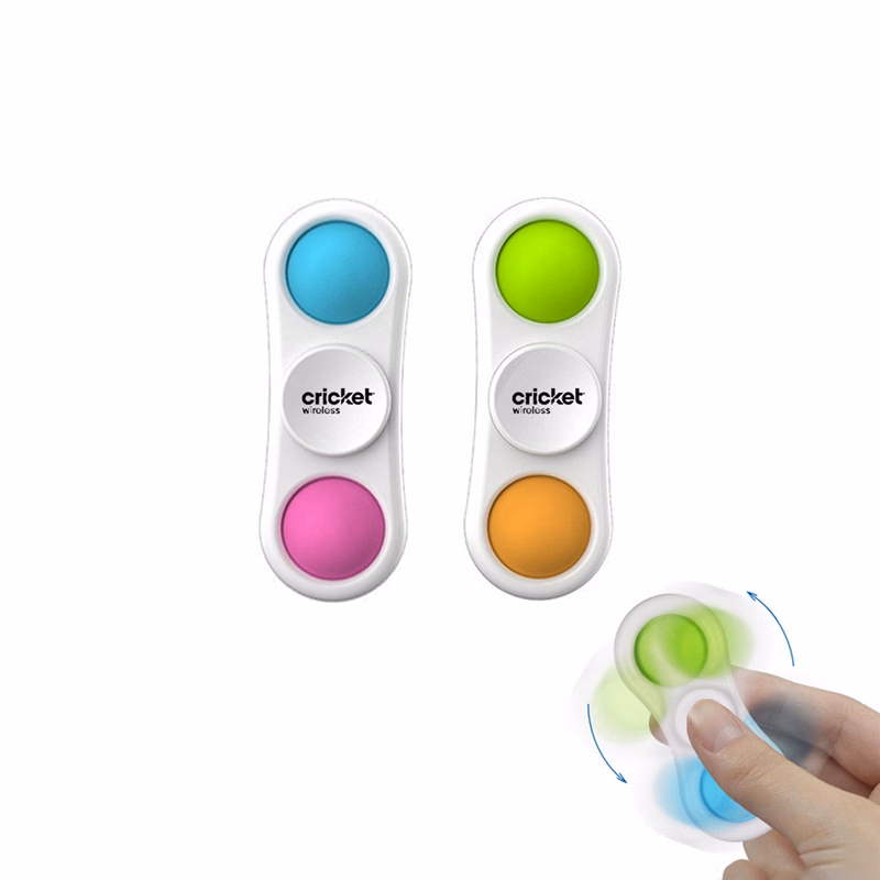 Two Fingers Bubble Fidget Spinner Toys