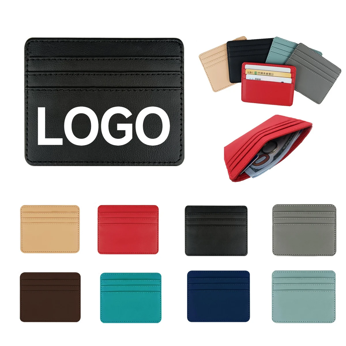Pu Leather Wallets Id Card Bag 1
