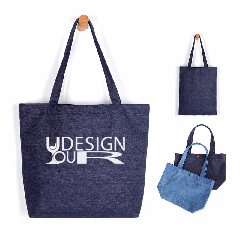 Denim Economical Cotton Tote Bags
