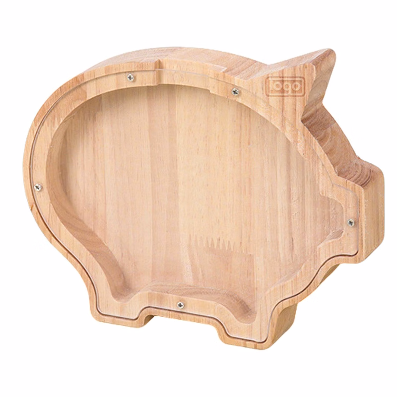 Wooden Animal Piggy Bank