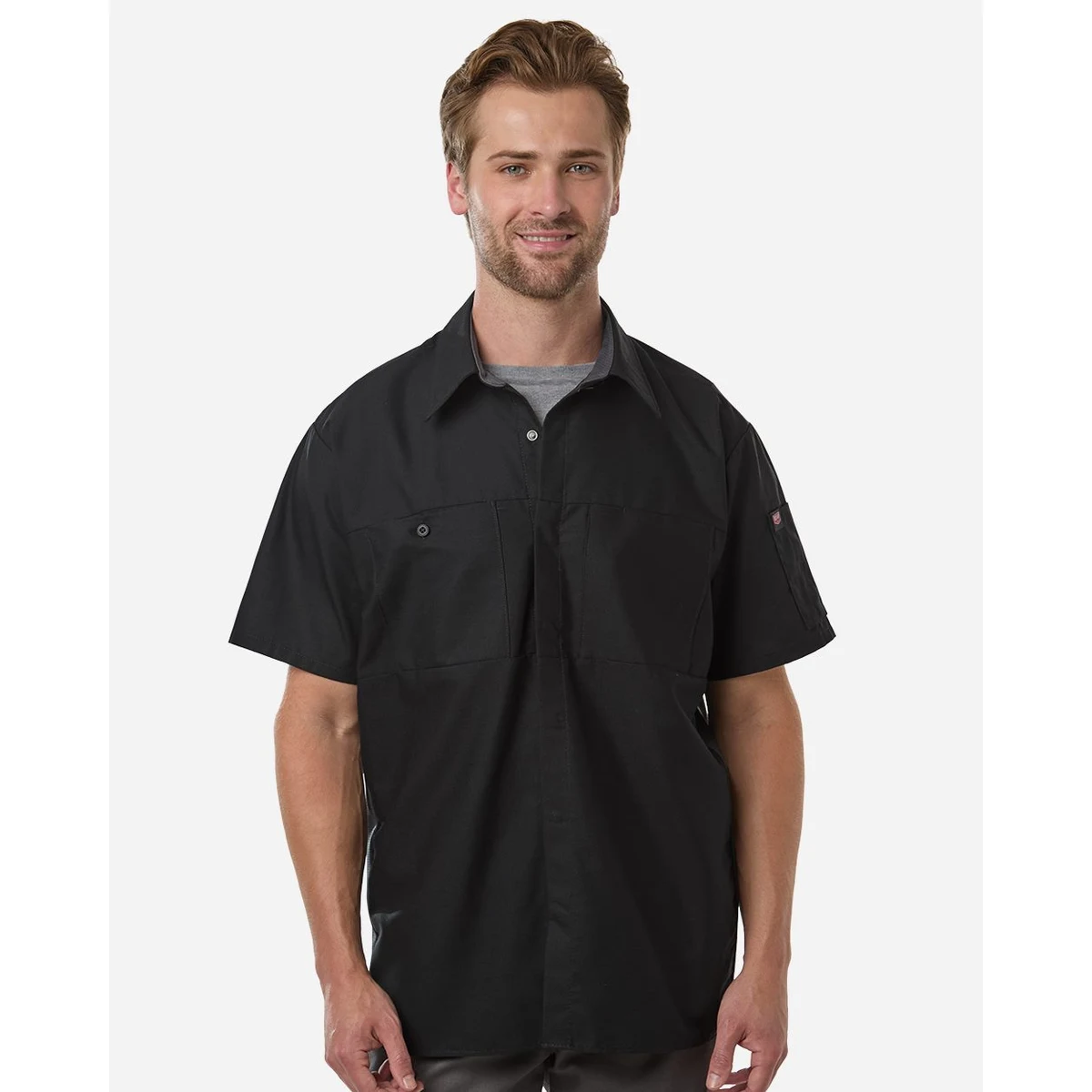 Men's Tall Performance Plus Short Sleeve Shirt with Oilblok Technology - SY42T 1