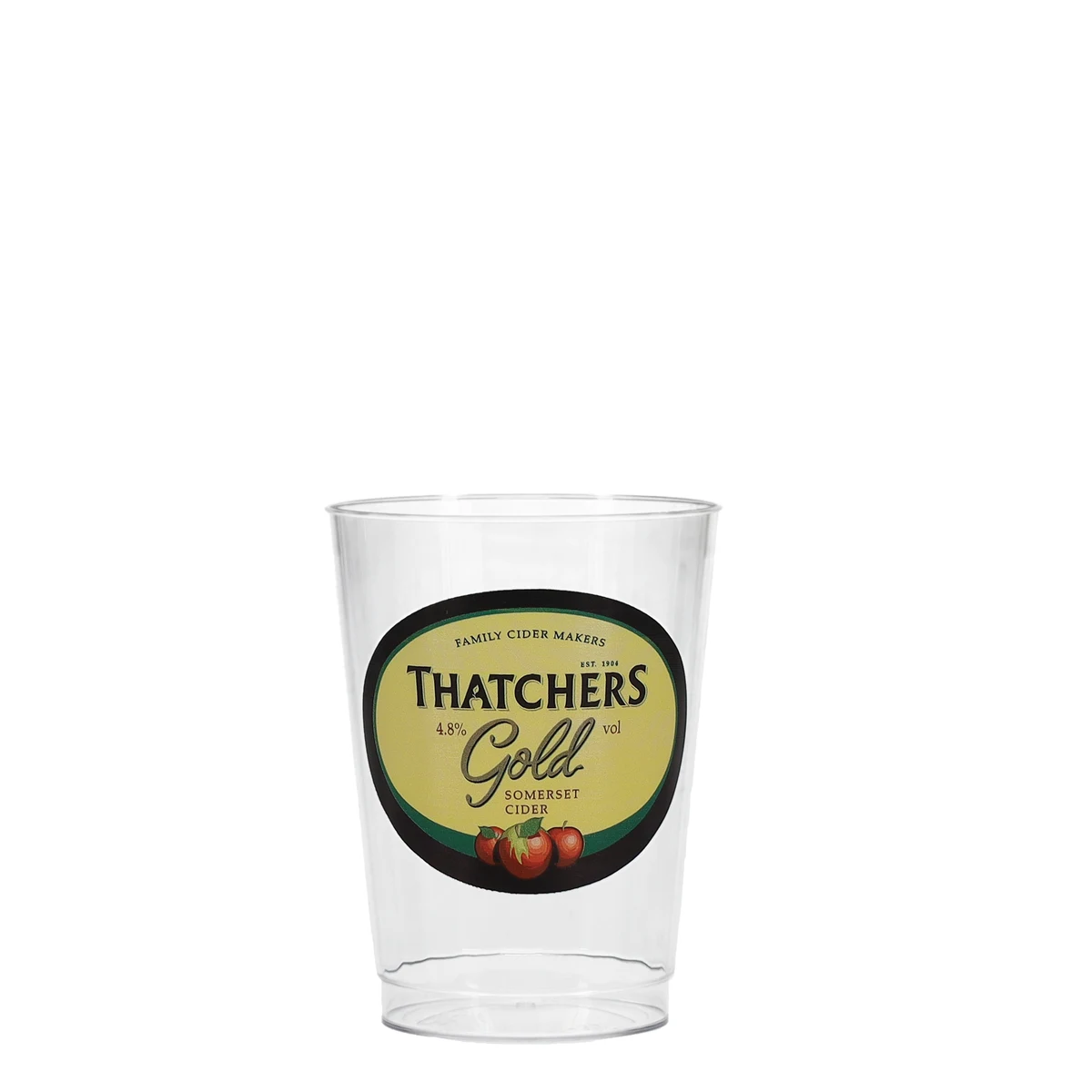 10 oz Hard Plastic Fluted Cup Clear Digital Print 1