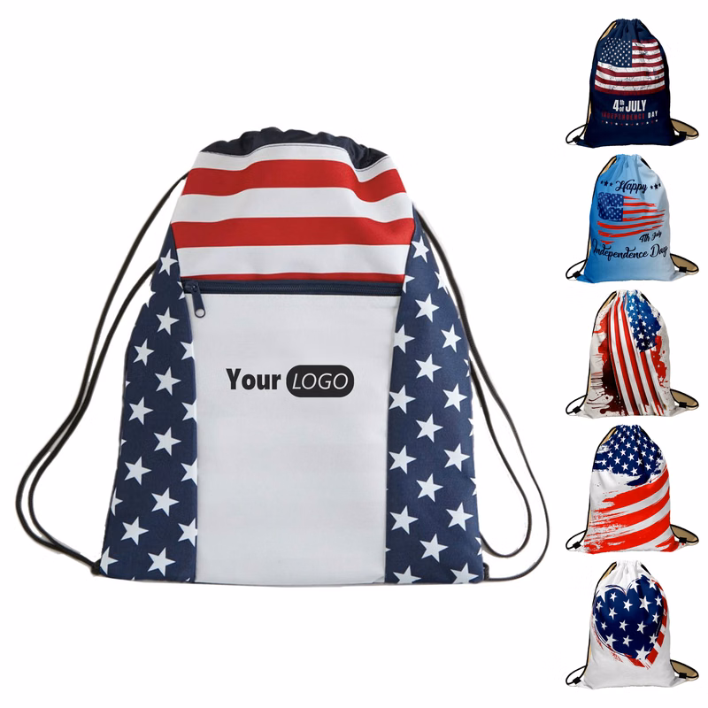 600 Denier & 210 Denier Patriotic Drawstring Backpack ?C Celebrate Your Pride In Style