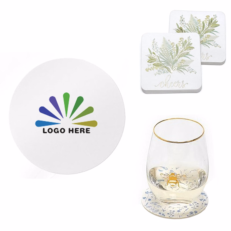 Customizable Double-Sided Full-Color Paper Coasters