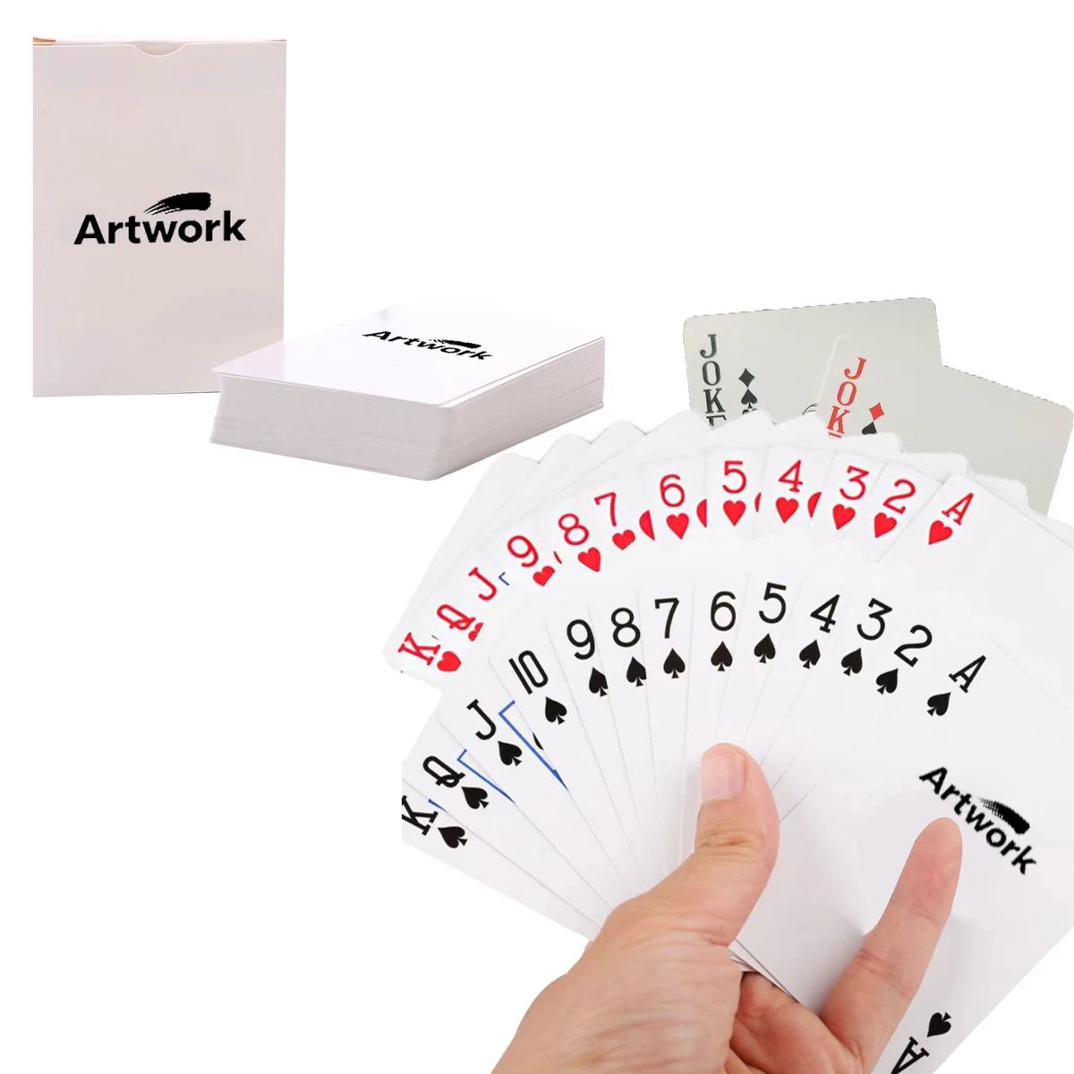 320GSM Full Color Double Sided Customized Playing Cards 1