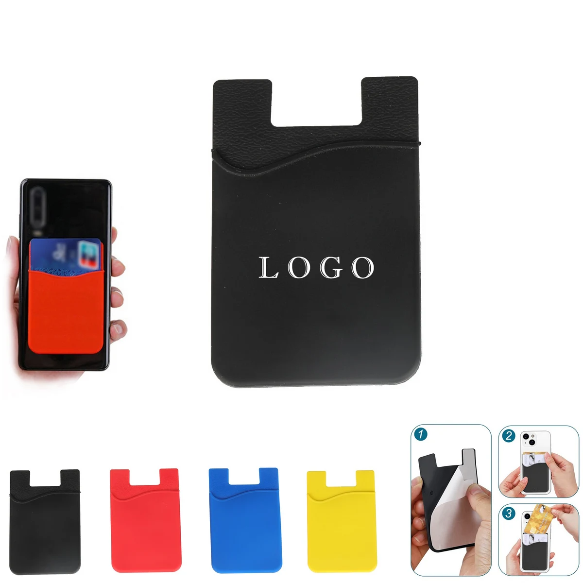 Silicone Credit Card Keeper/Phone Wallet 1