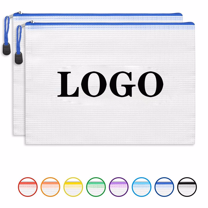 Mesh Zipper File Bag Archive Data Storage Packaging