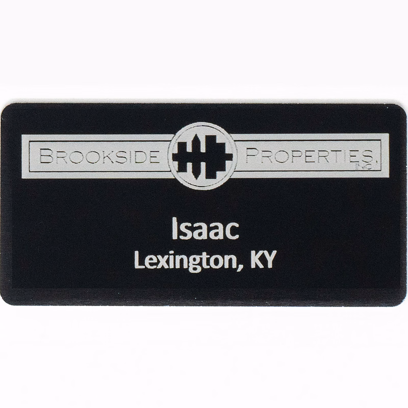 Silver City Metal Name Badge: 1.5" x 3"