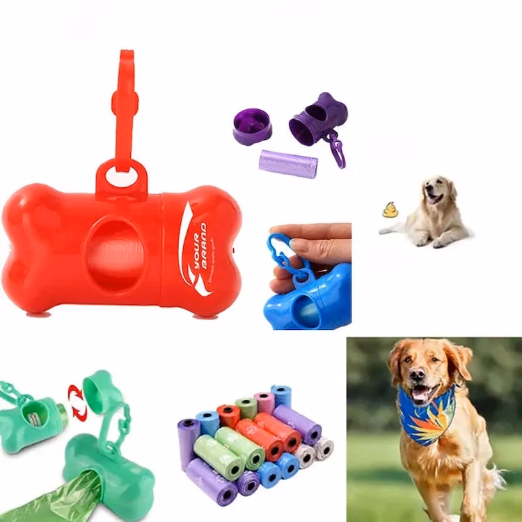Bone Dog Waste Dispenser Poop Bags Leak Proof Refill Rolls