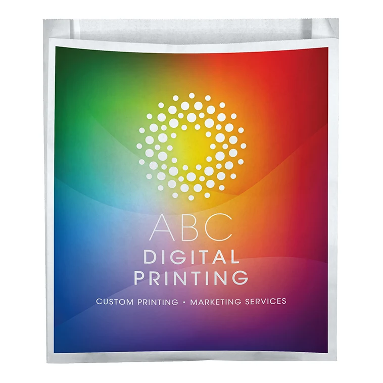 Digital Full Color Merchant 2-Sided Paper Bag with Gusset (12" x 13.5" x 2.5") 1