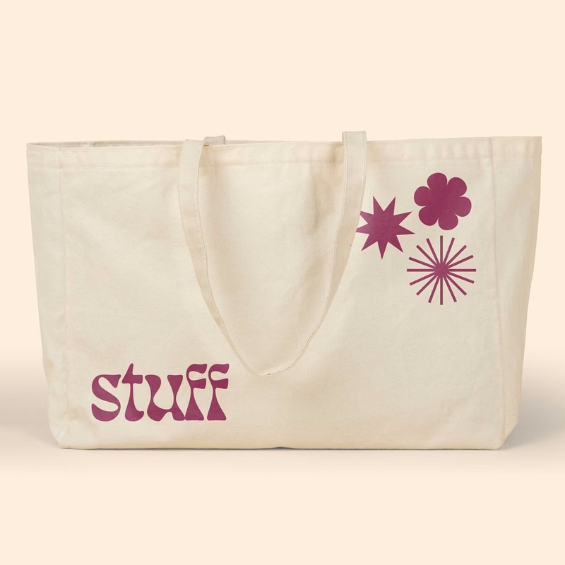 BABS OVERSIZED TOTE - NATURAL CANVAS