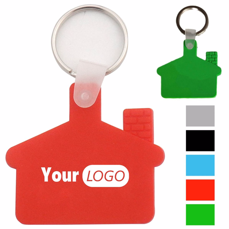 Silicone House Shaped Keychain