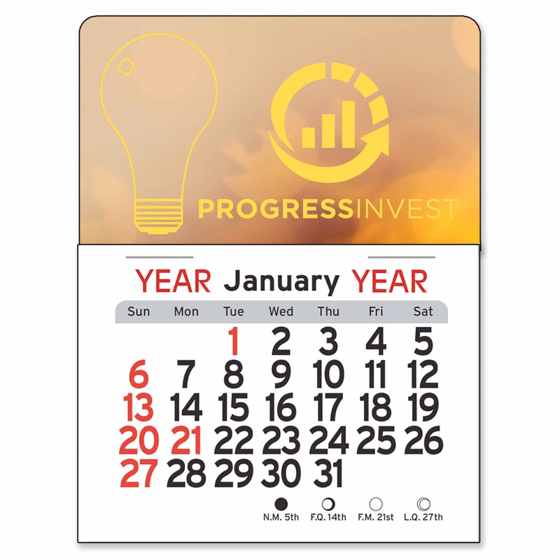 Adhesive Peel-N-Stick® Calendar - Light Bulb