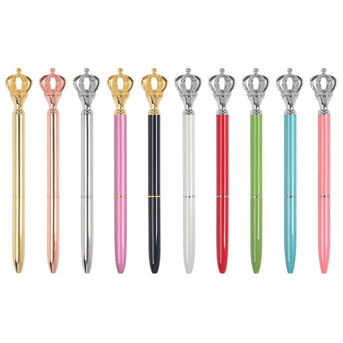 Shiny Metal Royal Crown Ballpoint Pen 1