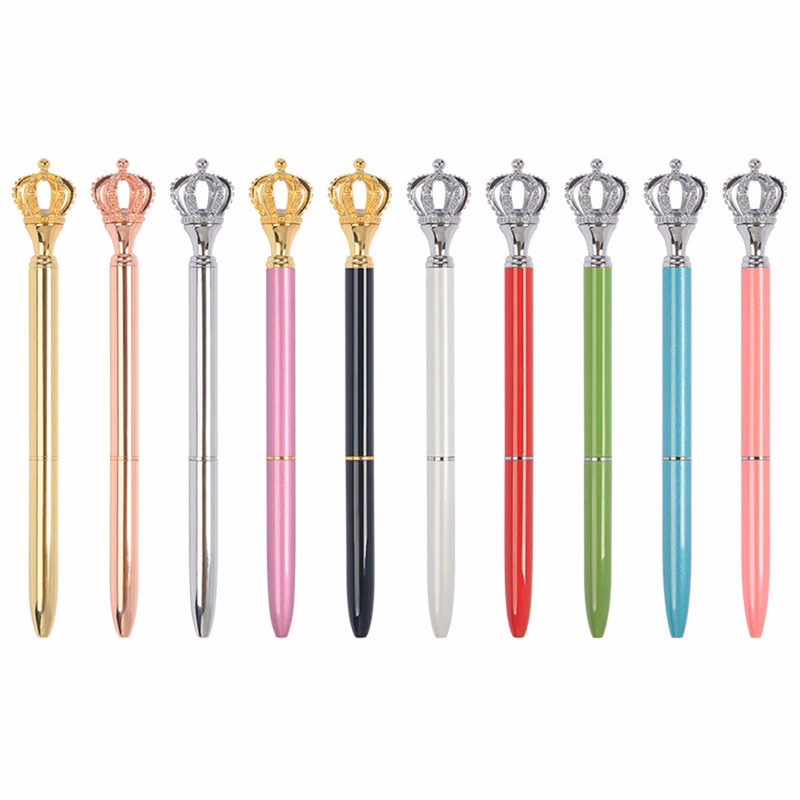 Shiny Metal Royal Crown Ballpoint Pen