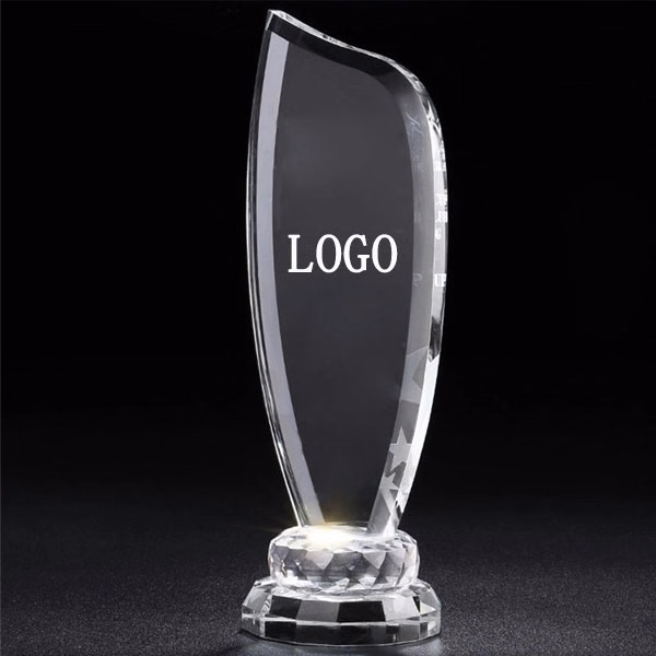 Crystal Glass Trophy Award