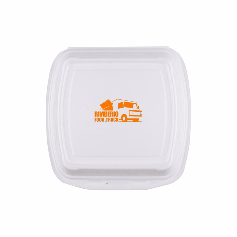 9"x9" Foam Takeout Container, Compartment