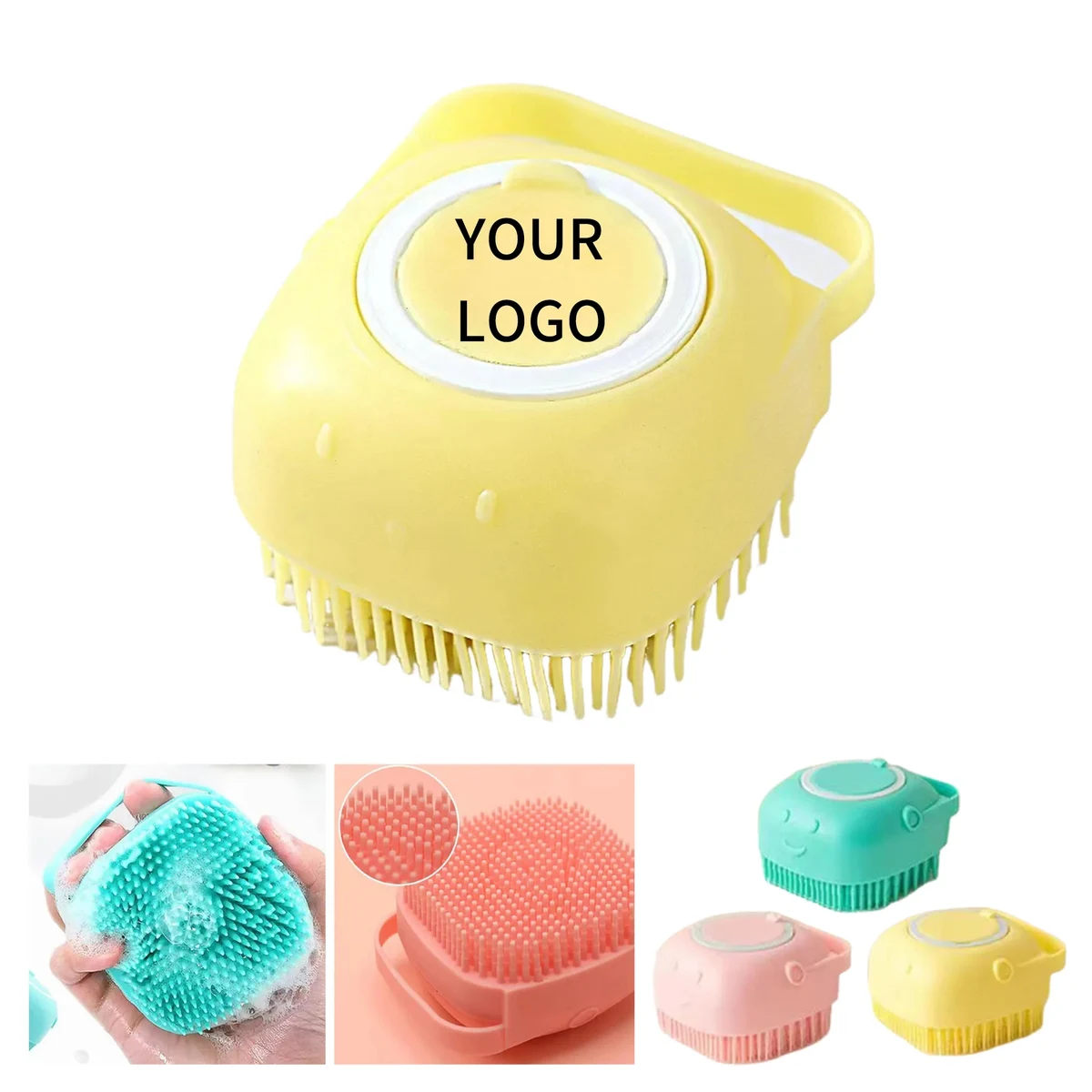 Pet Bath Brush Silicone Grooming 1