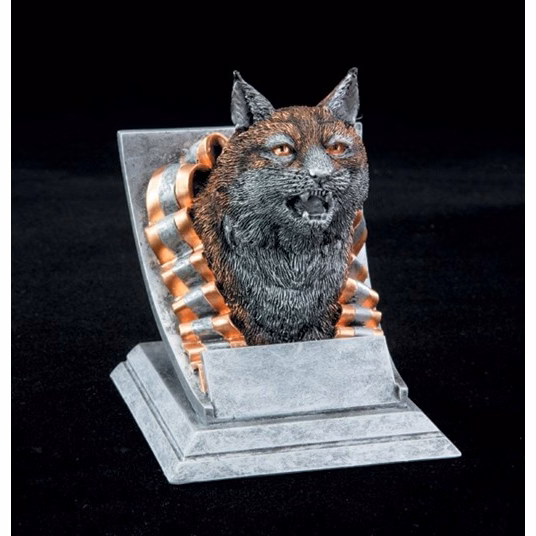 Bobcat Spirit Mascot Resin