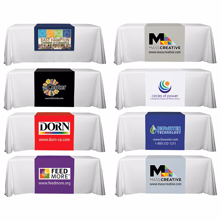 "Roger Six" 60" L Table Runners (PhotoImage Full Color) / Accommodates 3 ft Table and Larger