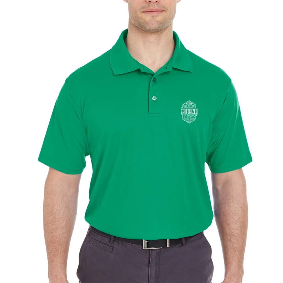UltraClub Men's Cool & Dry Mesh Piqué Polo Shirts 1