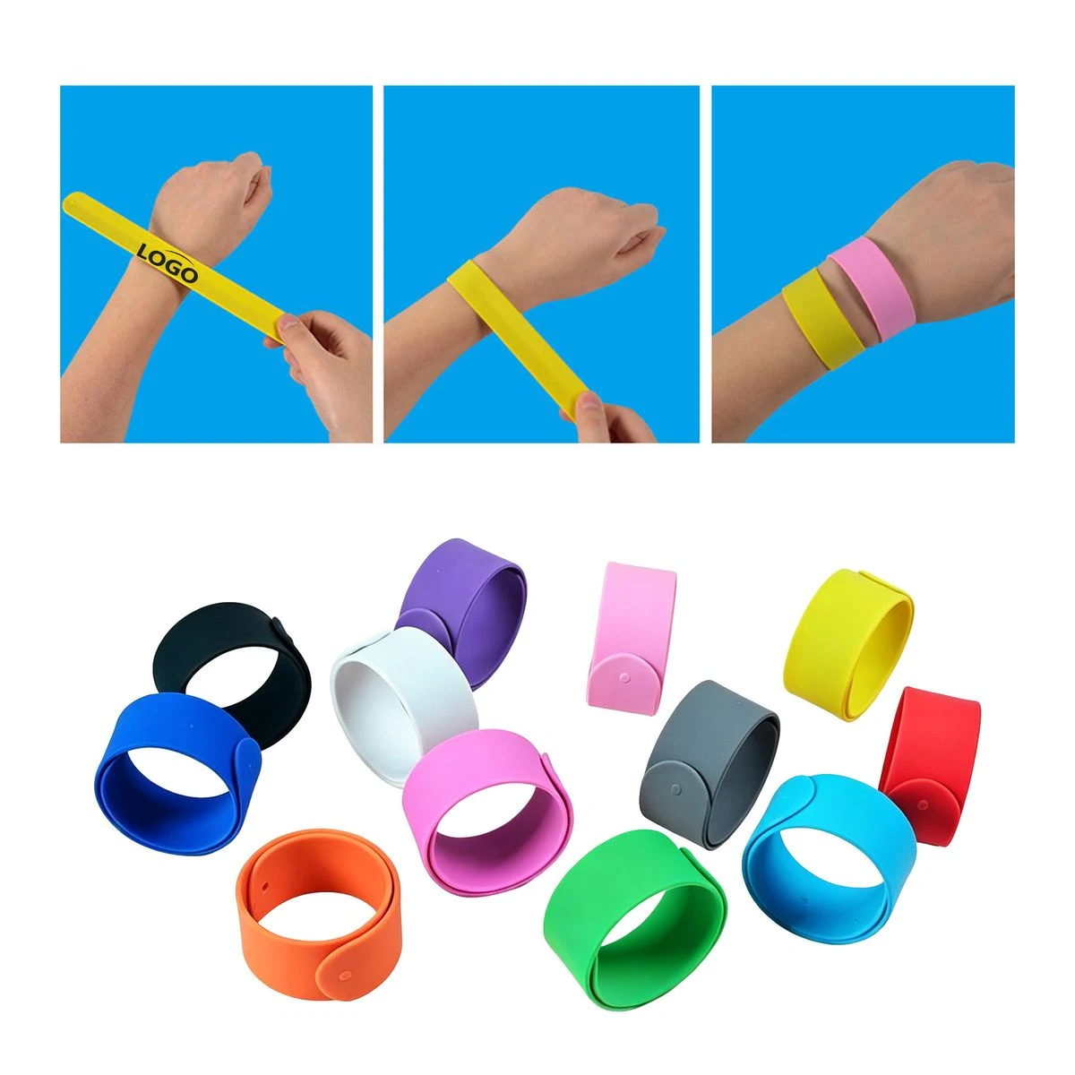 Silicone Slap Bracelet 1