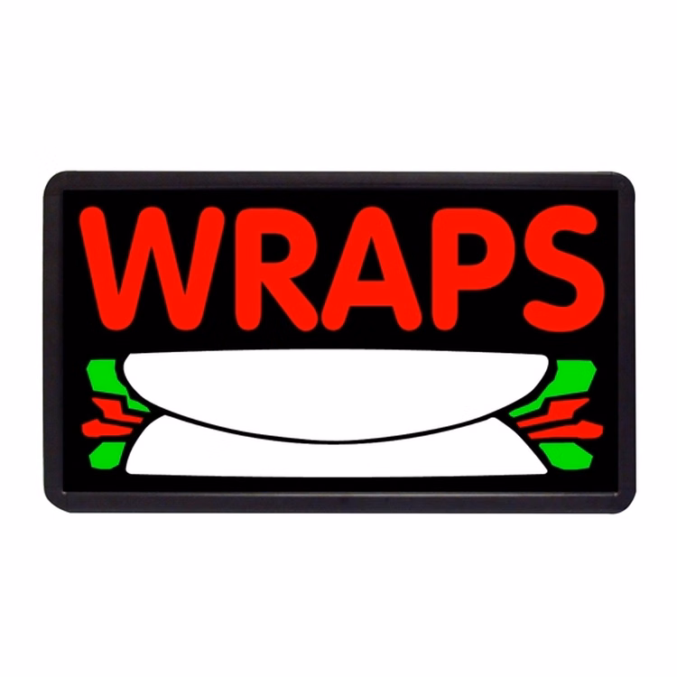 Wraps 13" x 24" Simulated Neon Sign