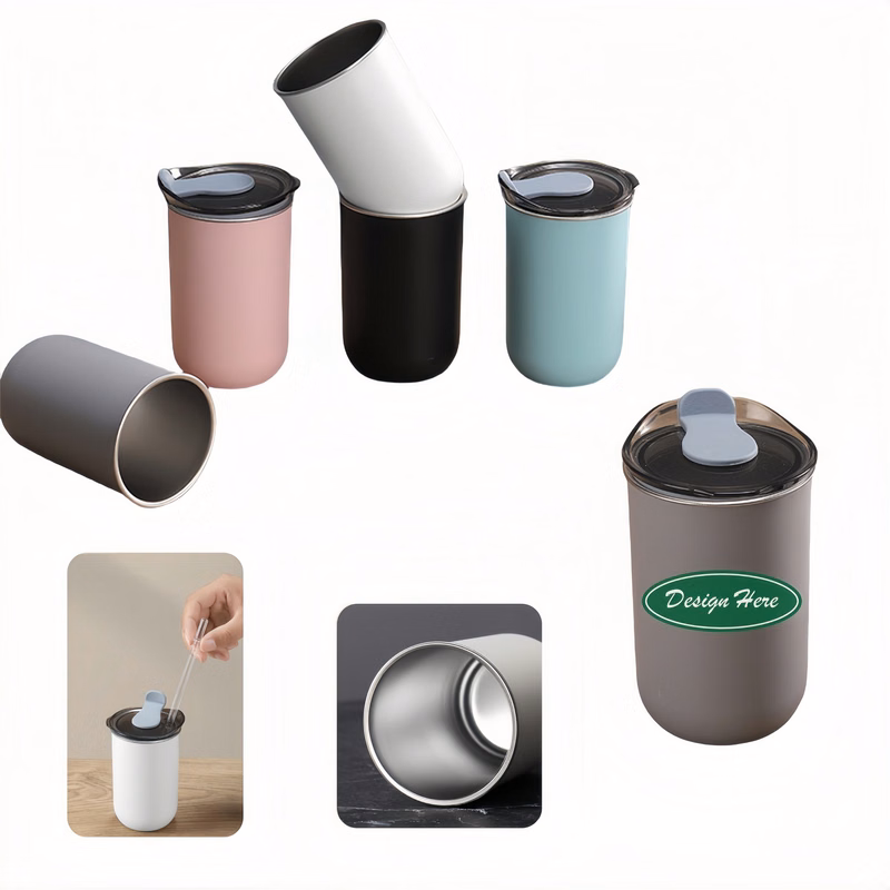 10oz double-wall insulated stainless steel coffee cup
