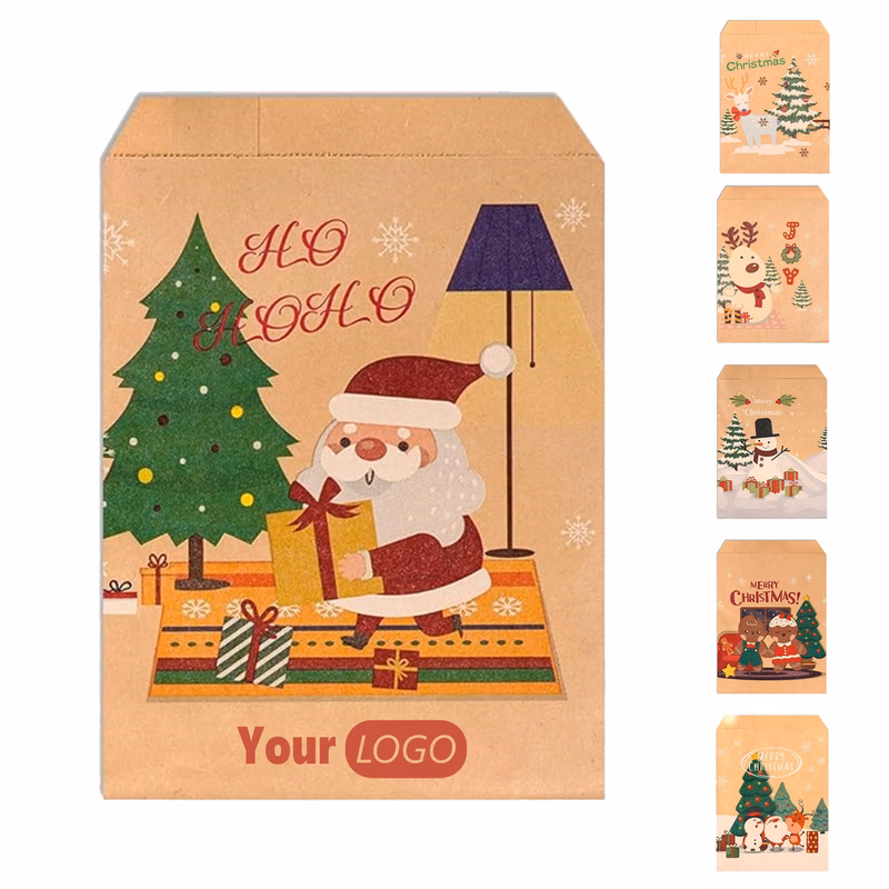Christmas-Themed Candy Paper Bags
