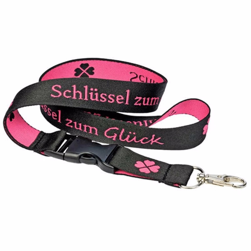 3/4" Woven Lanyards with Detachable Buckle Release