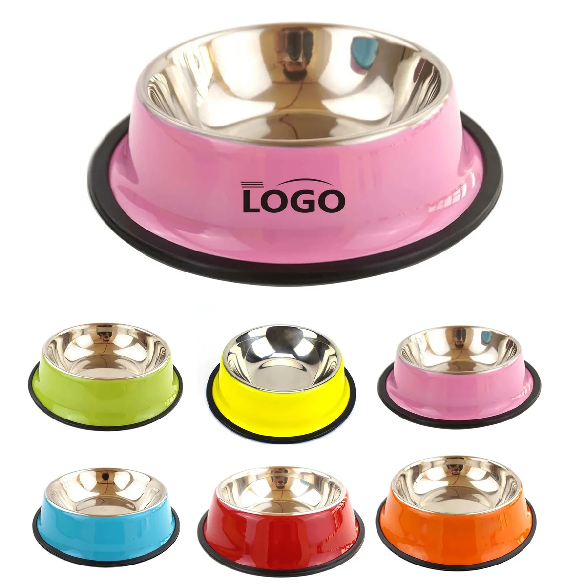 Colorful Steel Pet Treat Bowl Food Tray 10pcs 1
