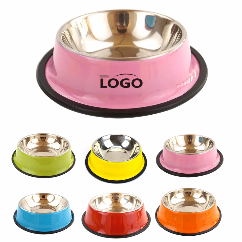 Colorful Steel Pet Treat Bowl Food Tray MOQ 10pcs