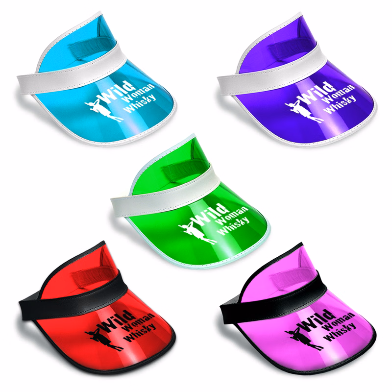 Plastic Dealer Visor w/ a 1-Color Custom Direct Pad Print