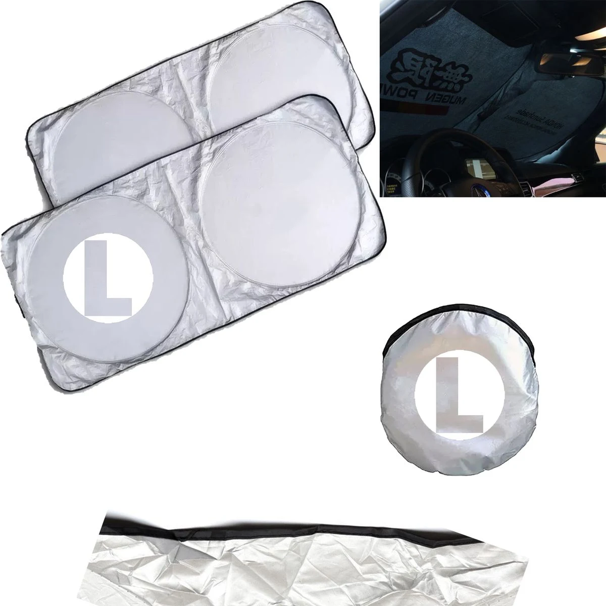 Portable UV-Blocking Car Windshield Shade 1