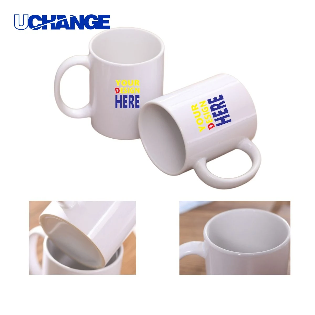 Personalized White Ceramic Coffee Mug 1