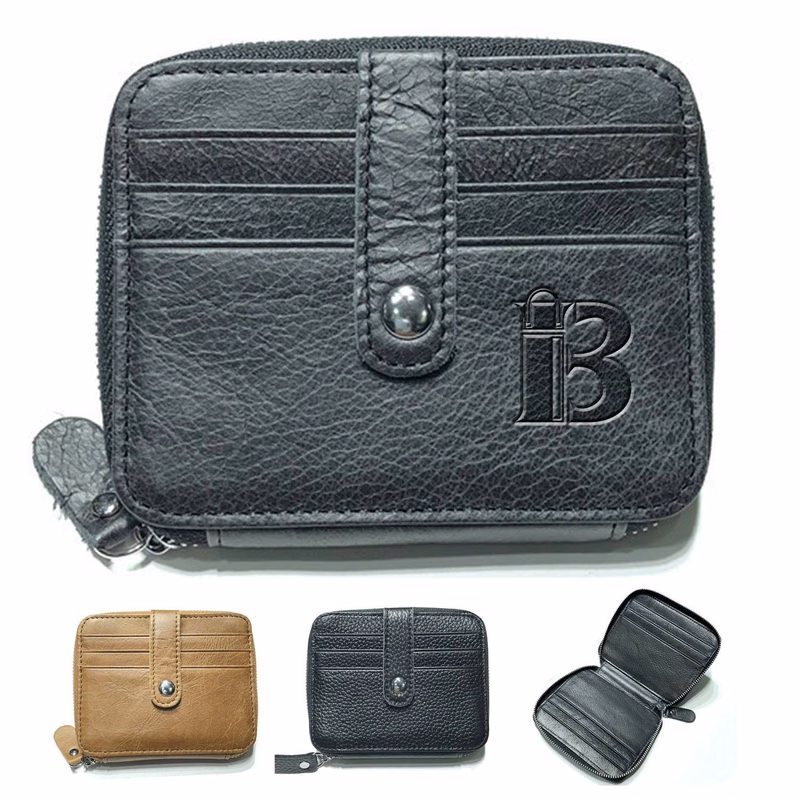 Top Layer Leather Card Bag Multifunction Coin Purse Wallet